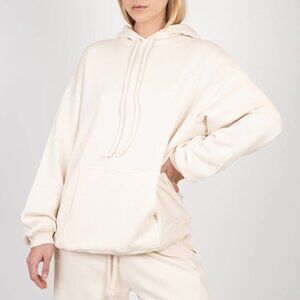 Baserange Rim Hoodie Oversized Organic Cotton Undyed White Natural